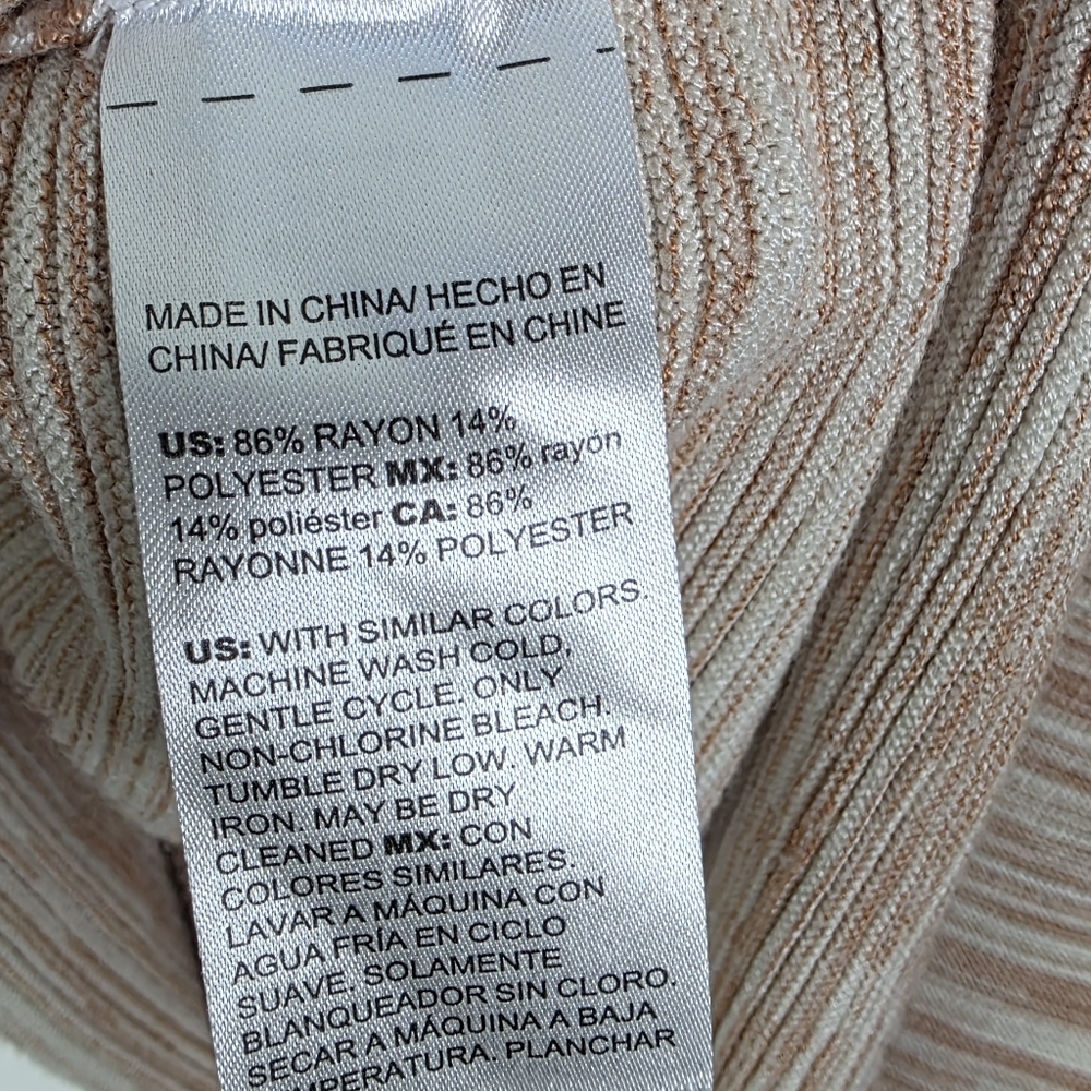 Chico's Space Dyed Bateau Neck Sweater Size 3 / UsXL - Picture 4 of 6